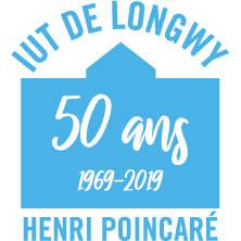 Logo des 50 Ans de l'IUT de Longwy