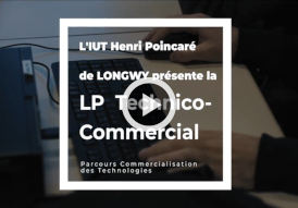 Lien vers la vidéo de présentation du LP Technico-commercial